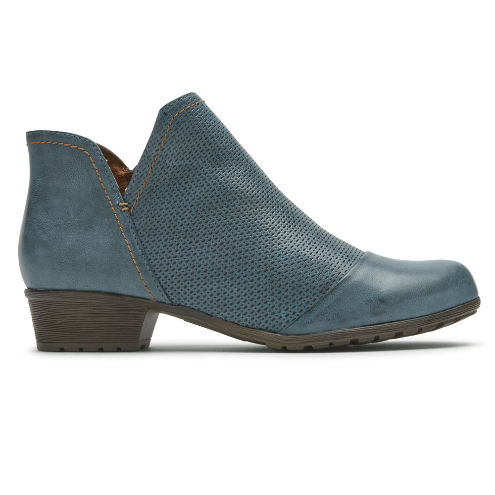 Botas Rockport Mujer Mexico - Cobb Hill Gratasha V-Cut Gay Marino - XTLBQ0279